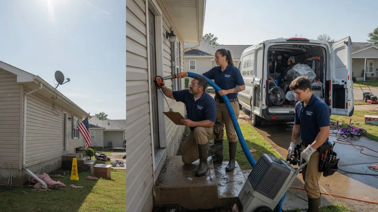 Ceiling Water Damage Restoration in Jamestown, LA near me